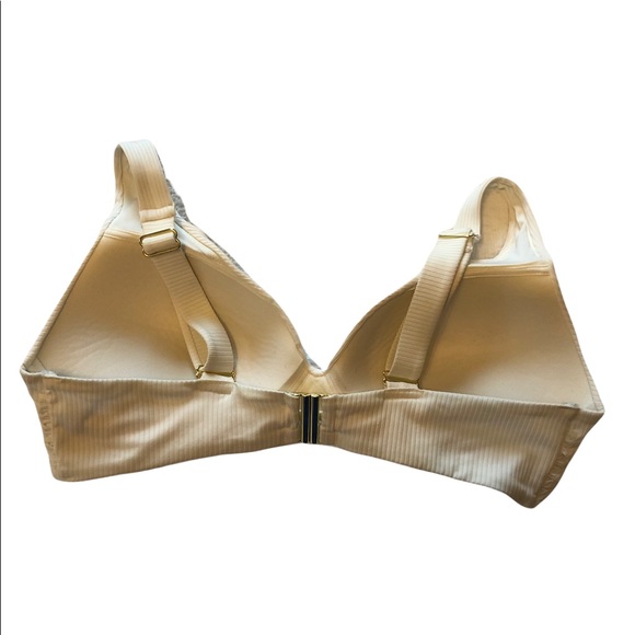 H&M White Padded Bikini Top with Gold Buckle - Picture 2 of 16